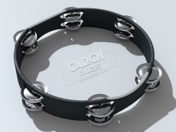 铃鼓手鼓C4D模型下载 Tambourine 3d model