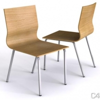 时尚椅子3D模型：C4D free Chair 3D Model