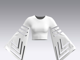 c4d模型女性衣服上衣Sleeves-48