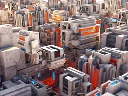 C4D实用工程第29季：模块组合创意C4D工程文件 c4d project