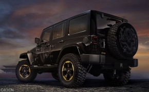 吉普牧马人汽车C4D模型 Jeep Wrangler Rubicon 3d model