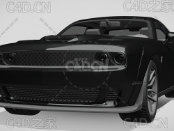 道奇挑战者宽体汽车2018款C4D汽车模型下载