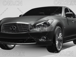 英菲尼迪m35h汽车2013款C4D汽车模型下载