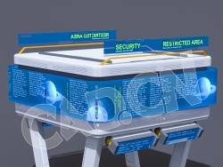 C4D数字城市数字大屏模型