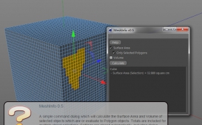 C4D面积体积测量小插件 MeshInfo 0.5