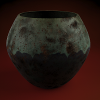 [C4D材质]古旧的瓷器材质 粗陶材质