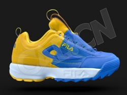 黄蓝色斐乐运动鞋3D扫描模型