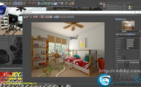 C4D插件：直接导入3DMAX模型文件插件中文简体汉化版MaxToC4D V2.0 R12-R17