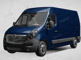 沃克斯豪尔movano封闭车厢面包车货车2016款C4D汽车模型下载