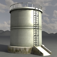 工业设施1-17：储存罐/油储罐3D模型