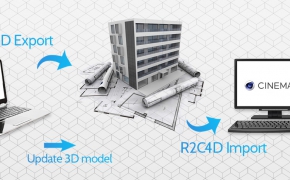Revit模型导入C4D桥接插件 Revit2Cinema4D V1.1 Win