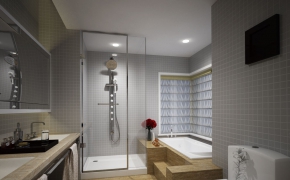 浴室、洗手间C4D FOR VRAY渲染工程模型 Shower Room