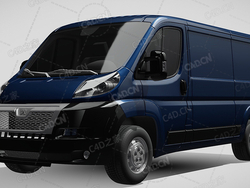 标致拳击手封闭车厢面包车货车2006-2014款C4D汽车模型下载