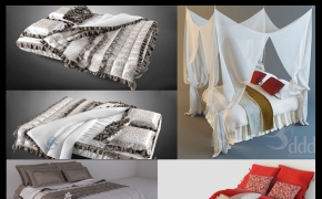 103组床3D模型合集（3DDD床具3D模型合辑 Beds Vol 1-2）