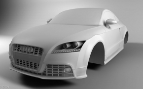 奥迪汽车C4D模型 Audi TTS. Uso didattico