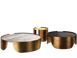 雅典娜圆形咖啡桌Cantori品牌茶几3D模型素材下载Atenae Round Coffee Table by Cantor