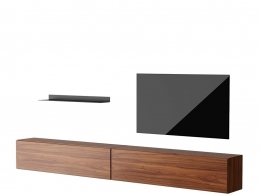 卢加诺壁挂式储物柜收纳柜3D模型素材下载Lugano Wall Mounted Cabinet by BoConcept