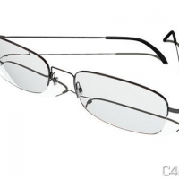 时尚眼镜3D模型：Glasses 3D Model