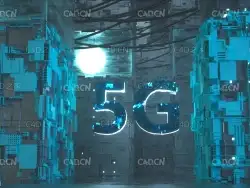 C4D OCTANE 5G通信网络创意海报设计工程