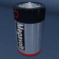 干电池（5号电池）3D模型 BATTERY