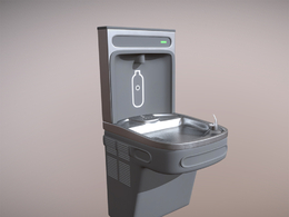 灌装站饮水机drinking-fountain-with-bottle-filling-station