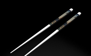 筷子C4D模型 square chopstick
