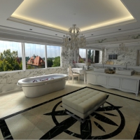 浴室C4D模型 bathroom 3D model