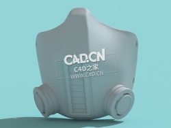 口罩卫生防护防毒面罩C4D模型Mask_C4D