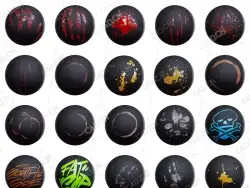 22个涂鸦污渍油漆贴花咖啡渍血迹纹理贴图合集CGAxis – Physical 6 – Texture Decals