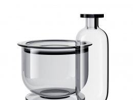 冰球系列冰桶和醒酒器 (Tom Dixon酒具)3D模型素材下载Puck Ice Bucket and Decanter b