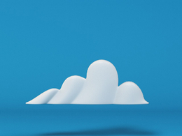低面卡通云彩图标模型Skinny Cloud_3
