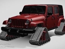 吉普JEEP牧马人无限x1履带C4D汽车模型下载