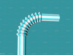 塑料吸管C4D模型