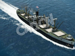 C4D胜利号货轮模型 Victory Cargo 3d Model