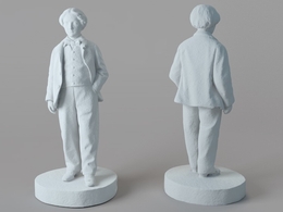 国外雕塑 人物雕塑 弗朗索瓦雕塑C4D模型 Francois Willeme Bursche Im Sakko