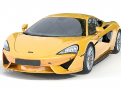 迈凯伦跑车C4D模型mclaren570s