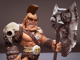野蛮人柯南游戏形象MAYA模型 Conan Character Rig