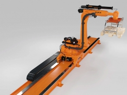 工业级KUKA KR210机械手臂机器人3D模型含直线导轨滑台数控自动化设备精品模型下载Robot Kuka Kr210 + Flange + Linear Axis