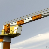 工业设施:塔吊3D模型