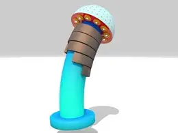 C4D跳动的科幻蘑菇棒工程文件 C4D Project