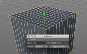 c4d多边形分段插件 Julienne