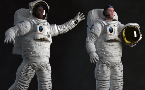 宇航员绑定3D模型 TurboSquid – Astronaut Rigged