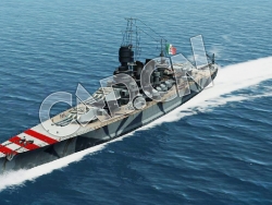 C4D海军舰艇军舰舰船-意大利利托里奥号战列舰模型 Littorio Battleship 3d Model