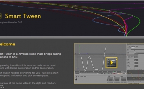 C4D插件：XPresso节点曲线控制插件 Smart Tween 1.2