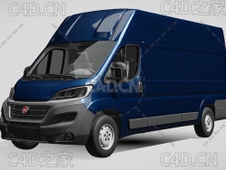 菲亚特汽车ducato杜卡托面包车2017款C4D汽车模型下载