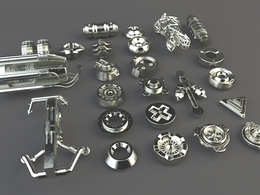机械零件C4D模型 Pack of tech details 3D model