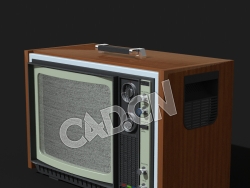 C4D复古电视老式电视机模型 TV Retro