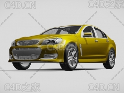 雪佛兰家用轿车2016款C4D汽车模型下载