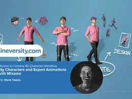 人物角色动作捕捉绑定C4D教程 Cineversity Mixamo to Cinema 4D Character Workflow