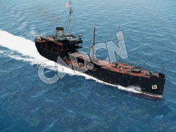 C4D海军舰艇军舰舰船-中型油轮模型 Ranger Medium Tanker 3d Model